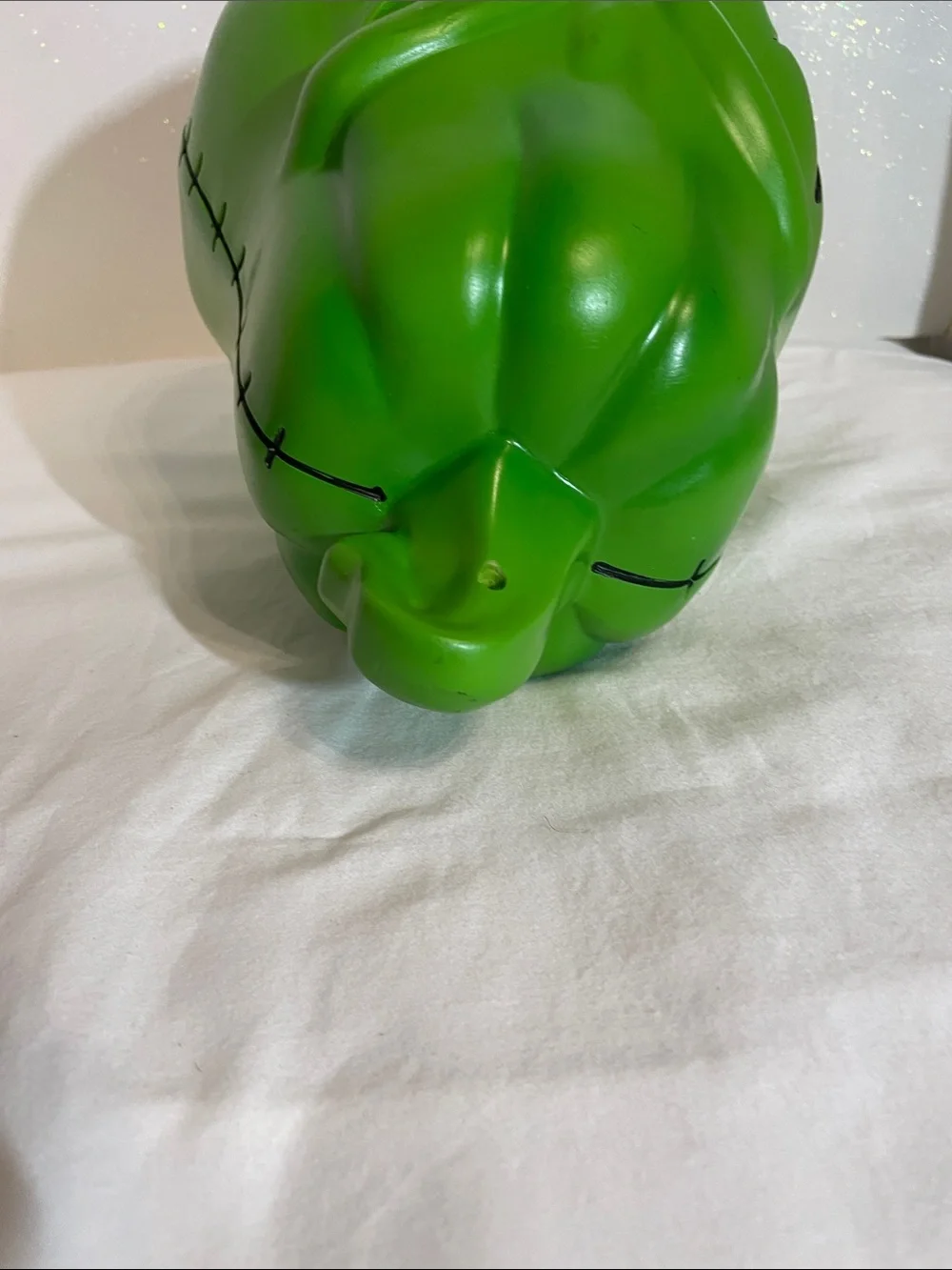 Disney Green Jack-O'-Lantern Ceramic Lantern